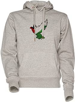Vendax Kostenlose Palästina-Vogelflagge Unisex Herren Damen Kapuzenpullover Sweatshirt Grau Men's Women's Hoodie Grey von Vendax