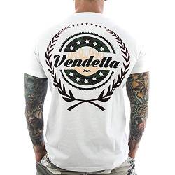 Vendetta Inc. Herren - Männer Shirt Army Style VD-1015 weiß (L) von Vendetta Inc.