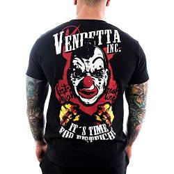 Vendetta Inc. Herren - Männer Shirt Clown Freak-Out 1033 schwarz (as3, Alpha, 3X_l, Regular, Regular, 3XL) von Vendetta Inc.