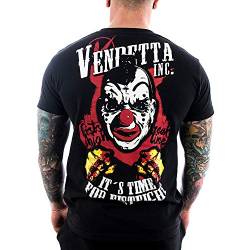 Vendetta Inc. Herren - Männer Shirt Clown Freak-Out 1033 schwarz (as3, Alpha, m, Regular, Regular, M) von Vendetta Inc.
