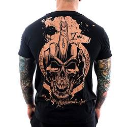 Vendetta Inc. Herren - Männer Shirt Skull Middle Finger 1040 schwarz (XL) von Vendetta Inc.