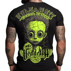 Vendetta Inc. Herren Rundhals Kurzarm Shirt Creature VD-1298 (DE/NL/SE/PL, Alphanumerisch, 4XL, Regular, Regular, Schwarz) von Vendetta Inc.