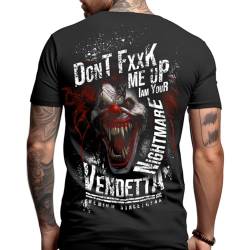 Vendetta Inc. Herren Rundhals Kurzarm-Shirt Dont FXXK schwarz 1323 (DE/NL/SE/PL, Alphanumerisch, 3XL, Regular, Regular, Schwarz) von Vendetta Inc.