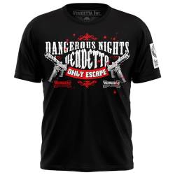 Vendetta Inc. Herren Rundhalsausschnitt T Shirt schwarz Dangerous VD-1245 Print (DE/NL/SE/PL, Alphanumerisch, 5XL, Regular, Regular, Schwarz) von Vendetta Inc.