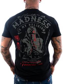 Vendetta Inc. Männer Shirt Madness Casual Streetwear,Sport,Freizeit schwarz (3XL) von Vendetta Inc.