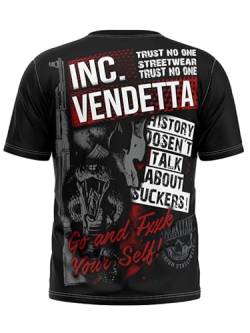 Vendetta Inc. Männer Shirt Trust schwarz Sport,Freizeit T Shirt VD-1170 (M) von Vendetta Inc.