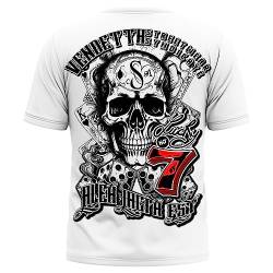 Vendetta Inc. Männer T-Shirt Lucky 7 weiß VD-1278 (as3, Alpha, 4X_l, Regular, Regular) von Vendetta Inc.