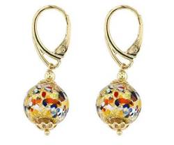Venetiaurum - Damen-Ohrringe mit Perlen aus echtem Muranoglas und 925er Silber – Made in Italy zertifiziert, Sterling Silber, Muranoglas von Venetiaurum