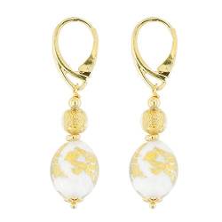 Venetiaurum Damen-Ohrringe mit Perlen aus echtem Muranoglas und 925er Silber von Venetiaurum