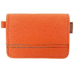 Venetto Mini Filz Portemonnaie Geldbörse Geldbeutel Brieftasche Damen Herren Kinder Damenbörse Damengeldbörse Herrenbörse Geldtasche Damenportemonnaie Kinderbörse (Orange) von Venetto