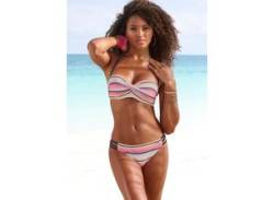 Bügel-Bandeau-Bikini VENICE BEACH Gr. 32, Cup A, beige (creme, rosa) Damen Bikini-Sets Ocean Blue von Venice Beach