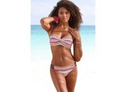 Bügel-Bandeau-Bikini VENICE BEACH Gr. 34, Cup A, beige (creme, rosa) Damen Bikini-Sets Ocean Blue von Venice Beach