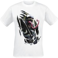 Venom (Marvel) - Marvel T-Shirt - Chest Burst - S bis XXL - für Männer - Größe M - weiß  - Lizenzierter Fanartikel von Venom (Marvel)