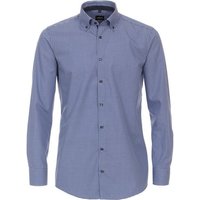 VENTI Businesshemd Businesshemd - Modern Fit - Langarm - Einfarbig - Blau von Venti