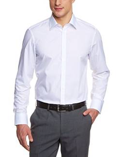 Venti Herren Businesshemd Slim Fit 001480/0, Gr. 42, Weiß (0 weiß) von Venti