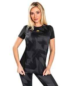 Venum Damen Razor Dry Tech T-Shirt, Black/Gold, Small von Venum
