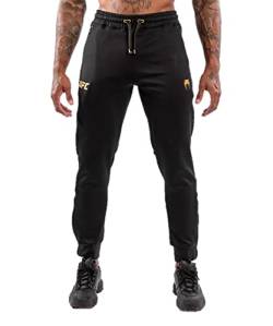 Venum Herren UFC Authentic Fight Night Walkout-Hose Sweatpants, schwarz/Gold, Medium von Venum