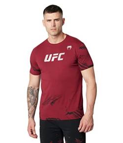 Venum Herren UFC Authentic Fight Week 2.0 Kurzarm T-Shirt, Rot, XXL von Venum