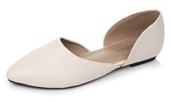 VenusCelia D'Orsay Flacher Schuh für Damen, Beige Neu, 40.5 EU von VenusCelia