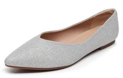 VenusCelia Damen Dalia Flacher Schuh, silber, 38 EU von VenusCelia