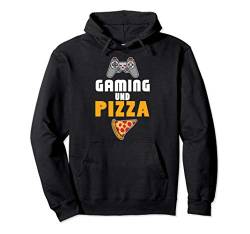 Lustiges Gamer Pizza Zocker-Sprüche Weihnachts-Geschenk Pullover Hoodie von VepaDesigns Gaming