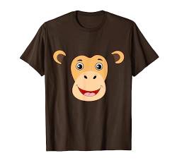 Affe Gesicht Kostüm Lustiges Tier Halloween Geschenk T-Shirt von VepaDesigns Lustige Halloween Geschenk Idee Witzig