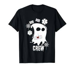 Boo Ghost Paramedic Crew Kostüm Cute Easy Halloween Idee T-Shirt von VepaDesigns Lustige Halloween Geschenk Idee Witzig