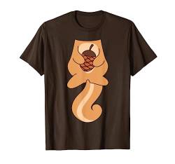 Eichhörnchen Nuss Kostüm Lustiges Halloween Geschenk T-Shirt von VepaDesigns Lustige Halloween Geschenk Idee Witzig