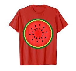 Große Wassermelone Scheibe Kostüm Frucht Halloween Geschenk T-Shirt von VepaDesigns Lustige Halloween Geschenk Idee Witzig