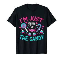Im Just Here For The Candy Kostüm Funny Easy Halloween Idee T-Shirt von VepaDesigns Lustige Halloween Geschenk Idee Witzig