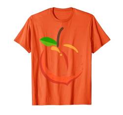 Peach Geschnittene Kostüm Gemüse Halloween Outfit T-Shirt von VepaDesigns Lustige Halloween Geschenk Idee Witzig