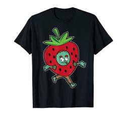 Zombie Erdbeere Kostüm Nettes Monster Halloween Geschenk T-Shirt von VepaDesigns Lustige Halloween Geschenk Idee Witzig