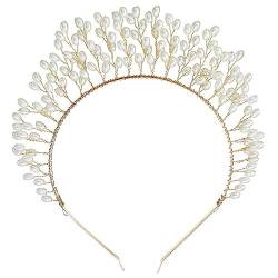 Perlen-Haarband, Hochzeit, Braut-Stirnband, rutschfestes Haarband, modisches Haar-Kopfschmuck-Zubehör für Damen-Party-Dekoration von Vepoty