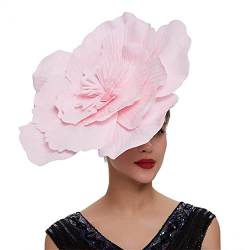 Tea Party Hut Große Blume Haarband Hut Eleganter Fascinator Hut Braut Make-up Kopfbedeckung Haarschmuck für Frauen Mädchen von Vepoty