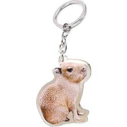 Vepoty Kawaii Cartoon Tier Schlüsselanhänger Schönes Capybara Acryl Schlüsselanhänger Beliebter Taschenanhänger Aaccessory für Mädchen Frauen von Vepoty