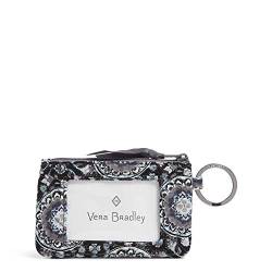 Vera Bradley Damen Baumwolle mit Reißverschluss Ausweishülle, Holzkohlemedaillon von Vera Bradley