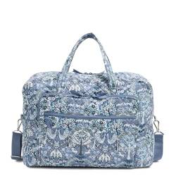 Vera Bradley Damen Cotton Grand Weekender Reisetasche, Enchantment Blue, Einheitsgröße von Vera Bradley