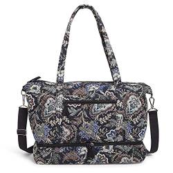 Vera Bradley Damen-Reisetasche aus Baumwolle, Java Navy Camo – recycelte Baumwolle, Einheitsgröße von Vera Bradley