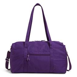 Vera Bradley Damen-Reisetasche aus Baumwolle, groß, Holunderbeere – recycelte Baumwolle, Einheitsgröße, Große Reisetasche aus Baumwolle von Vera Bradley