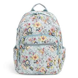 Vera Bradley Damen Signature Cotton Campus Rucksack Büchertasche, Schwimmender Garten von Vera Bradley