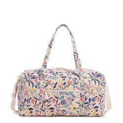 Vera Bradley Große Reisetasche aus Baumwolle für Damen, Paradise Coral, Einheitsgröße von Vera Bradley