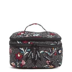 Vera Bradley Kosmetiktasche für Damen, Baumwolle, zum Aufbürsten, Stauden Noir Dot, Einheitsgröße von Vera Bradley