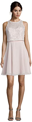 Vera Mont Damen 0102/4825 Kleid, Rosa (Rosé/White 4814), (Herstellergröße: 40) von Vera Mont