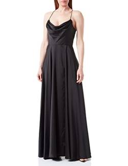 Vera Mont Damen Abendkleid mit Wasserfallausschnitt Schwarz,38 von Vera Mont