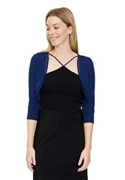 Vera Mont Damen Bolero-Jacke figurbetont Festival Blue,36 von Vera Mont