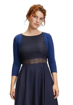 Vera Mont Damen Bolero-Jacke figurbetont Festival Blue,38 von Vera Mont