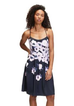 Vera Mont Damen Cocktailkleid mit Blumenprint Dark Blue-Rosé,36 von Vera Mont