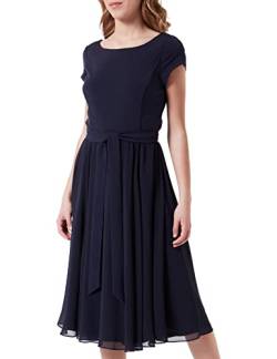 Vera Mont Damen Cocktailkleid mit Gürtel Patch Dark Blue/Dark Blue,44 von Vera Mont