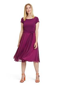 Vera Mont Damen Cocktailkleid mit Gürtel Patch Pink/Pink,44 von Vera Mont