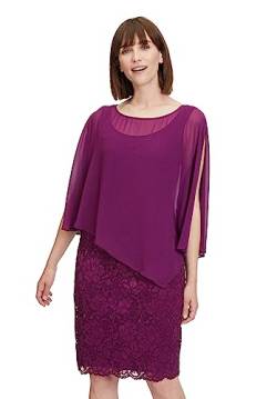 Vera Mont Damen Cocktailkleid mit Spitze, Real Purple, 50 von Vera Mont